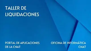 Taller de Capacitación: Liquidaciones en el Portal de Apps