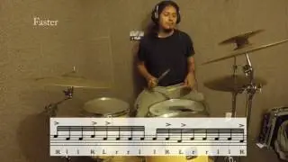 Drum Lesson - Slick Drum Lick #16 - Inverted Paradiddle + Six Stroke Roll
