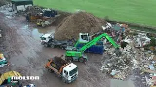 Blackpool Skip Hire's Sennebogen 821E