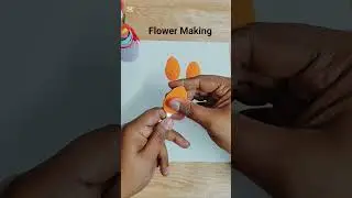 flower Making #youtubeshorts #artandcraft #shortvideo #clay #diy #craft #handmade #decoration #ideas