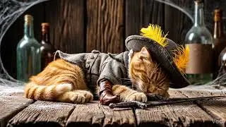 Purr-fectly Drunk Pirate Cat Takes a Nap&hellip; Then Wakes Up with Attitude! QA