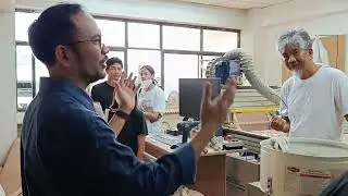 Linangan visits UP Cebu/ Joya gallery/ FABLAB