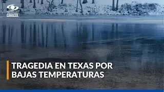 Tres hermanos mueren al caer en un estanque congelado en Texas durante ola de fr&iacute;o en EE. UU.