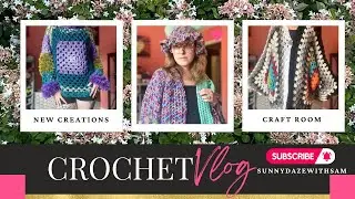 Crochet Vlog - New Designs and Ready to Ship - Craft Room Decorating - Manic Monday for Crafters