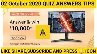 Amazon LG Monitor Quiz Today Answers | 02 October 2020 | LG Monitor Quiz