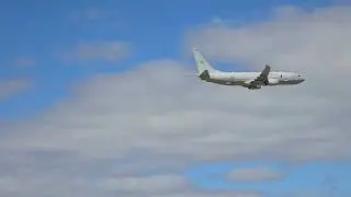 RAAF Poseidon P8  flypast #3 in 4K Aldinga Airshow.