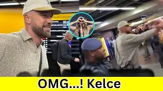 OMG! Travis Kelce WARMLY High-Fives Brazil Fans While Leaving Airport with Chiefs Teammates