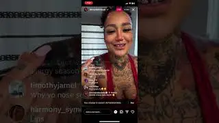 Donna From Black Ink Crew New York Goes Live And Argues With People in The Comments About Her Nose
