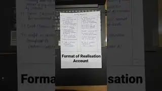Format of Realisation Account