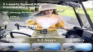 10000mAh Portable Waist Fan Clip on Wearable Belt Personal Fan -HERVEs WORLD- Episode 727