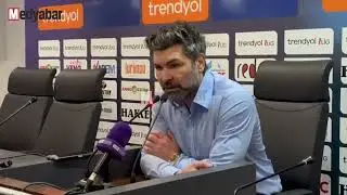Amedspor karşılaşmasının ardından Sakaryaspor Teknik Direkt&ouml;r&uuml; Hakan Kutlu a&ccedil;ıklamalarda bulunuyor