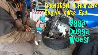 Daihatsu Charade Engine Swap - Ugga Dugga woes, timing belt (EP4)
