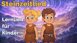 Lernlied f&uuml;r Kinder 🔥 Steinzeit Lied zum Mitsingen 🪨 Schullied &uuml;ber Steinzeitmenschen 🦴