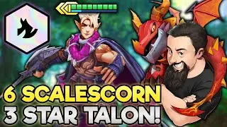 3-звездочный Талон - 6 чешуйчатых золотых переносчиков!! | TFT Dragonlands | Тактика командного боя