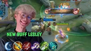 FINALLY LESLEY NEW BUFF FULL BUILD SAVAGE!!-lux- mlbb