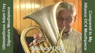 Adam Frey Euphonium Mouthpiece Test - Comparing to My Alliance DC4