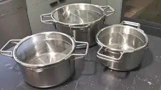 Tefal Nordica Batterie de cuisine 6 pièces Faitouts, Trois superbes faitouts  Très fonctionnels