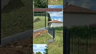 Cl&ocirc;ture grillage rigide