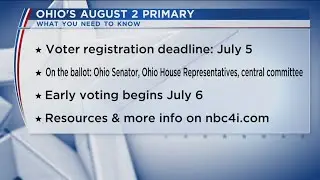 What you need to know for Ohio&rsquo;s August primary