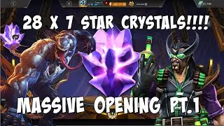 THE MOST 7 STARS I HAVE EVER OPENED | 28 X 7 Star Crystal Opening | MCOC