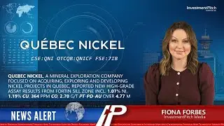 Компания Quebec Nickel сообщила о дополнительных результатах анализа, полученных в ходе бурения на проекте Ducros в Квебеке.