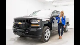 Walk Around & Review: New 2018 Chevrolet Silverado 1500 Custom Crew Cab Pickup