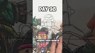 Day 98 Drawing EVERY Brawler - Pierce🤯 #shorts #brawlstars #drawing