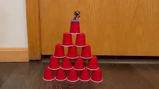 Fast car, red cups (normal, 1/2, 1/4, and 1/8 speed)