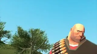 Heavy weapon's guy gets trapped on a deserted island