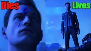 Detroit Become Human | Connor vs. Captain allen - Both Choices