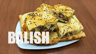 Uzbek BALISH recipe (meat pie) Узбек балиш тайёрланиши