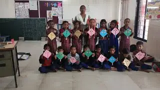 Kite making activity | પતંગ બનાવવાની પ્રવૃત્તિ | Prayagpura pri. School 