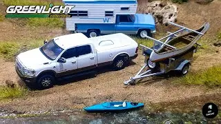 2022 Ram 2500 Limited Longhorn & Canoe/Kayak Trailer by Greenlight Hitch & Tow | UNBOXING and REVIEW