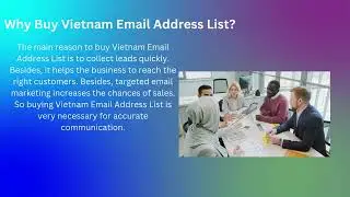Vietnam Email Address List | B2B Contact Databases