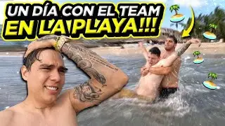 UN DIA EN LA PLAYA CON EL TEAM😂 | ManuelRivera11