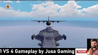 1 vs 4 Pubg Mobile Gameplay Jusa Gaming