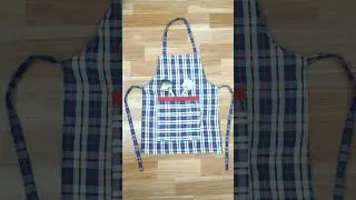 Kitchen apron making at home #shorts #apron #kitchenapron #kitchenitems #reuseideas #diy