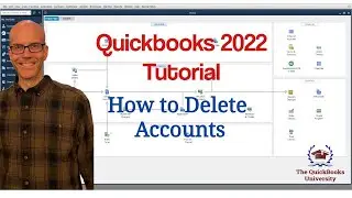 Учебное пособие Quickbooks 2022 &mdash; Как удалить учётные записи