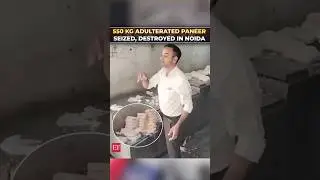 Watch: Ahead of Diwali, 550 kg adulterated paneer seized, destroyed in Noida