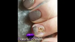Sehr kurze Naturnagelverstärkung & zweierlei Nailart für Anfänger