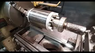 Usinagem eixo induzido, motor elétrico. #Pivetaferramentas#usinagem