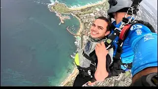 Santosh skydive Wollongong @15000ft