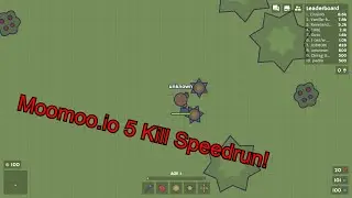 Moomoo.io 5 Kills Speedrun 43 Seconds *WORLD RECORD!*