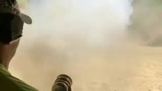 1700s handmortar shooting cannon ball
