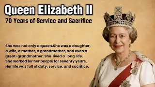 Queen Elizabeth II: 70 Years of Service and Sacrifice | Learn English Through Motivational Story |