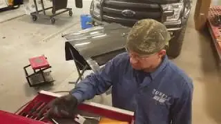 Aluminum door skin replace. Замена алюминиевой накладки двери
