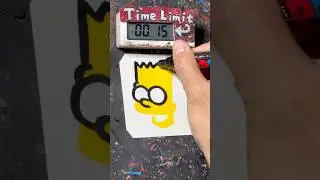 【ASMR】Drawing Bart Simpson in 40 Sec