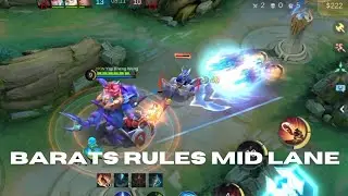 Barats Dominates Mid Lane | Unstoppable Pressure from the Dino Tank