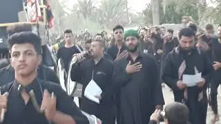 الرادود الحسيني محمد كريم التميمي موكب احباب الزهراء قرية البوتفاح
