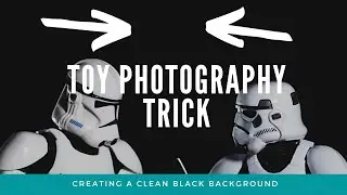 Toy Photography Tips: Creating a clean black background
